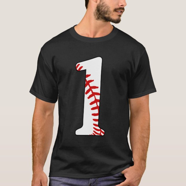 1 Baseball Kids Baseball Mamma Jersey Kärlek Baseb T Shirt (Framsida)