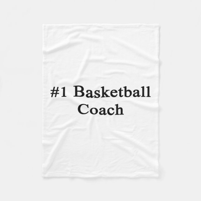 #1 Basketball Coach Fleecefilt (Framsidan)