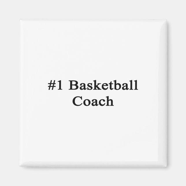 #1 Basketball Coach Magnet (Framsidan)