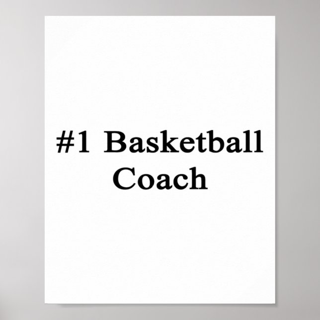 #1 Basketball Coach Poster (Framsidan)