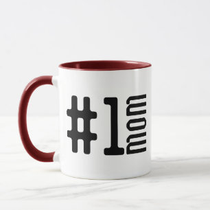 #1 Bästa Mamma Mugg - Personlig Kaffesgåva
