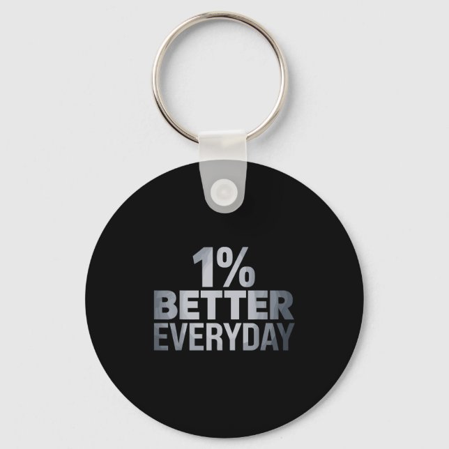 1 % bättre vardagsmotiv nyckelring (Framsida)