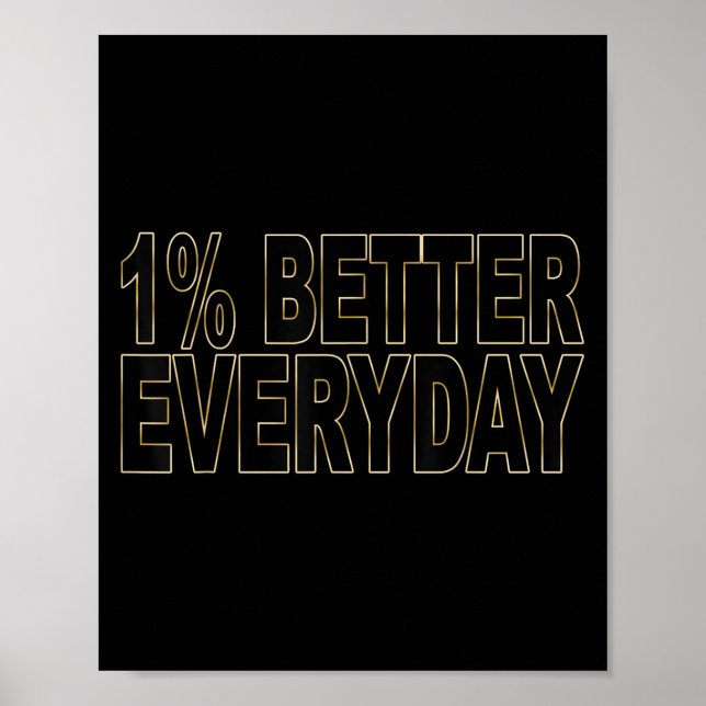 1 % bättre varje dag - Motiverad offert Poster (Framsidan)
