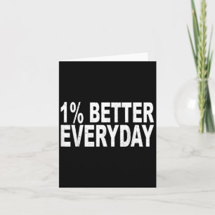 1% Bättre Varje Dag - Motiverande Citat Kort