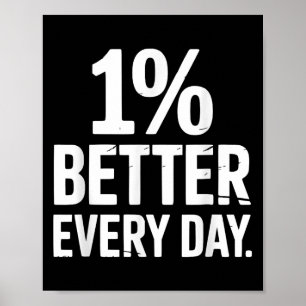 1 % bättre varje dag självförbättrande. poster