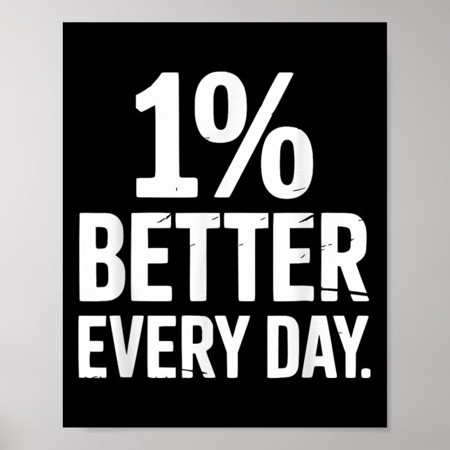 1 % bättre varje dag självförbättrande. poster (Framsidan)
