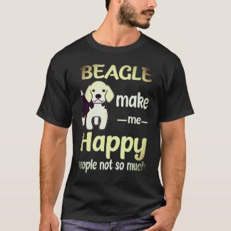 1 Beagle Gör Mig Glad Människor Inte Så Mycket Bea T Shirt