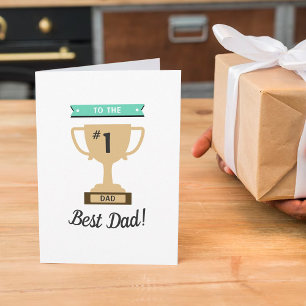 1 Best Pappa Award Stollig Trophy Fars dag Kort