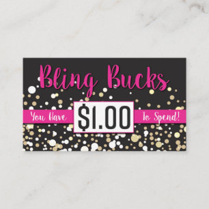 $1 Bling bockar Rabattkort