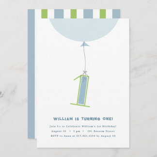 #1 Bubblering första födelsedag Inbjudningar