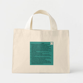 1-CANCER Jun 21-Jul 22 dikt tote bag Mini Tygkasse