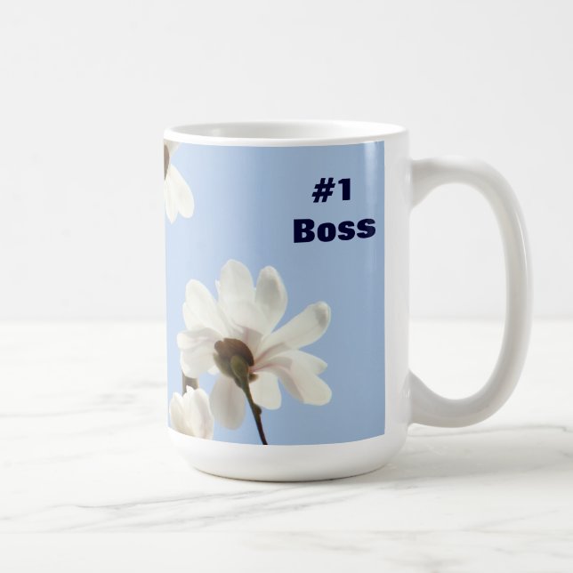 #1 Chef Coffee kopp Mugg gåvor Blå himmel Magnolio (Höger)