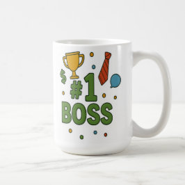#1 Chef - Roligt och fetstil Kaffemugg