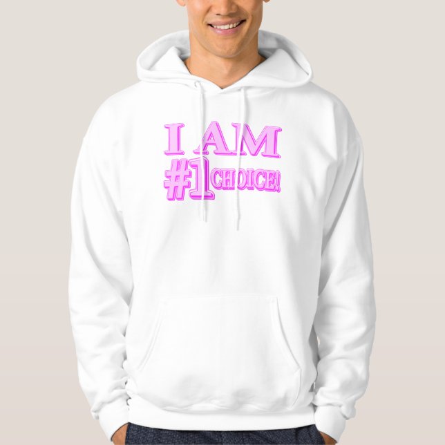 "#1 CHOICE" Cute Expression Design. Köp nu Hoodie (Framsida)