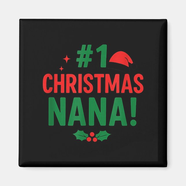 #1 Christmas Nana  Magnet (Framsidan)
