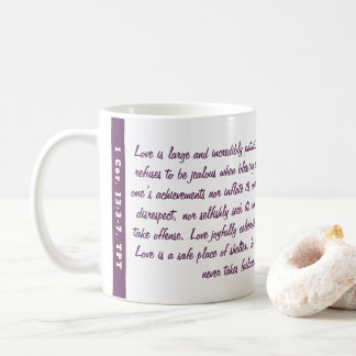 1 Cor 13 Passion Translation Plum Kärlek Bible Ver Kaffemugg
