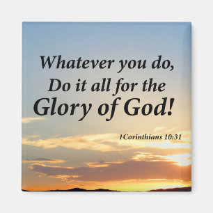 1 Corinthians10:31 Magnet