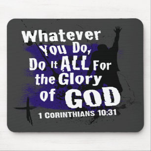 1 Corinthians10:31 Mousepad Musmatta