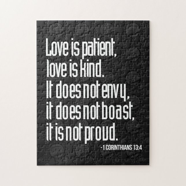 1 Corinthians13:4pussel Pussel (Vertikal)