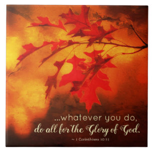 1 Corinthians 10:31 Do All for the Glory of God Kakelplatta