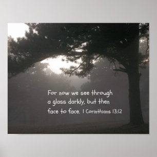 1 Corinthians 13:12 Poster