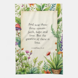 1 Corinthians 13:13 Christian Bible Verse Kökshandduk