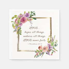 1 Corinthians 13:13 Faith Hope Kärlek Bible Verse Pappersservett