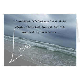 1 Corinthians 13:13 Hälsningskort
