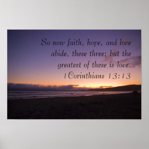 1 Corinthians 13:13 Poster
