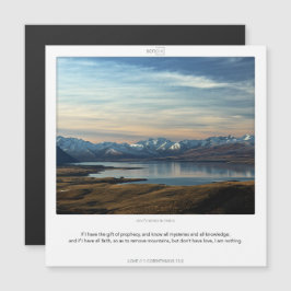 1 Corinthians 13:2 KÄRLEK SCRIPIX magnetiskt kort