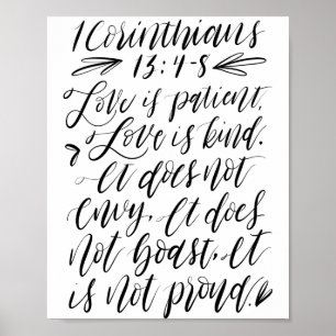 1 Corinthians 13:4 (1 av 3) Poster