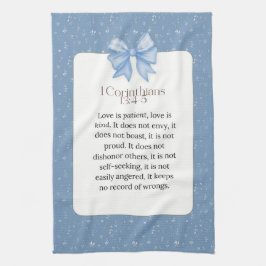 1 corinthians 13 4 5, love is patient love is kind kökshandduk