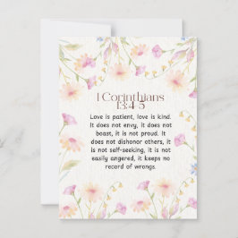 1 Corinthians 13:4-5 Vattenfärgskonstruktion för s Vykort