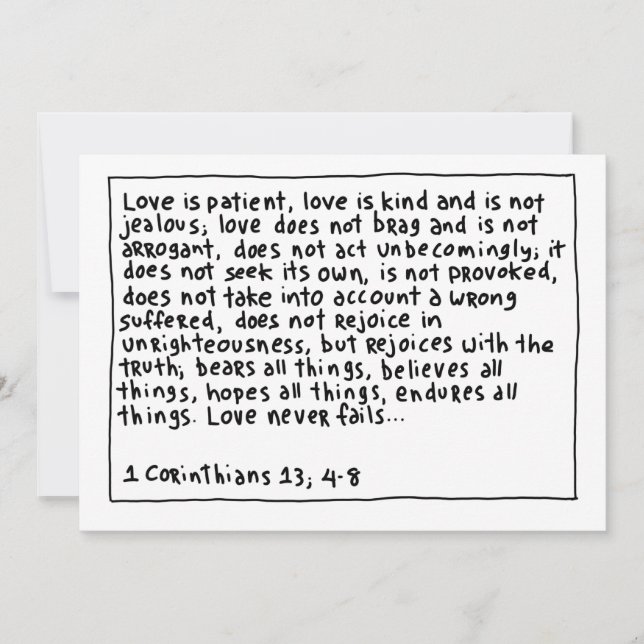 1 Corinthians 13 4-8 (Framsida)