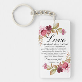 1 Corinthians 13:4-8 Kärlek är bibel för Blommigt 