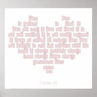 1 Corinthians 13:4 Poster