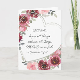 1 Corinthians 13:7-8 Kärlek Misslyckas aldrig Alla Kort