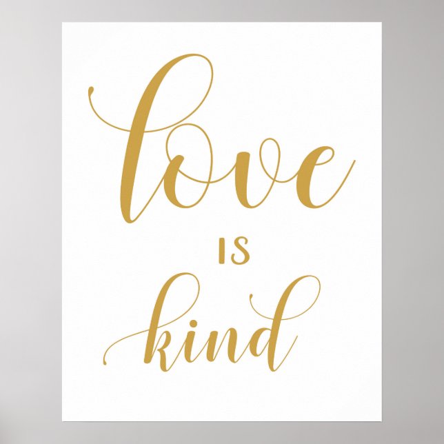 1 Corinthians 13 - Bröllop Aisle Signs Poster (Framsidan)