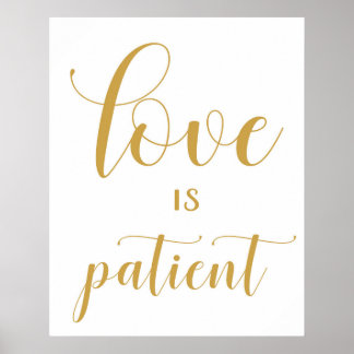 1 Corinthians 13 - Bröllop Aisle Signs Poster