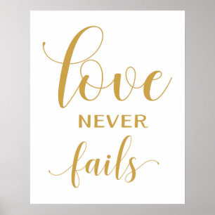 1 Corinthians 13 - Bröllop Aisle Signs Poster