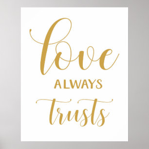 1 Corinthians 13 - Bröllop Aisle Signs Poster