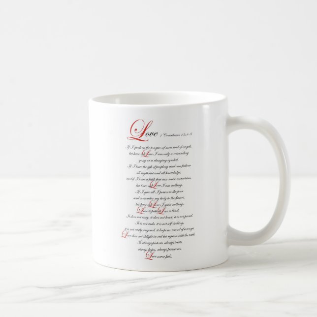 1 Corinthians 13 Kaffemugg (Höger)