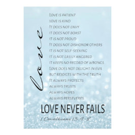 1 Corinthians 13 Kärlek är Bible Verse Fototryck