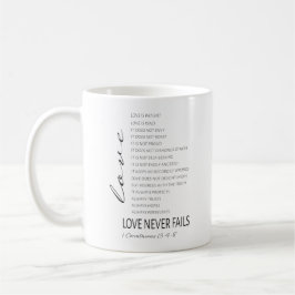 1 Corinthians 13 Kärlek är Bible Verse Kaffemugg