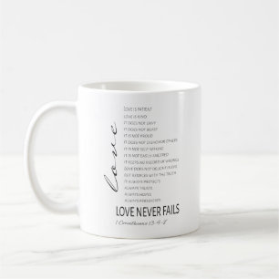 1 Corinthians 13 Kärlek är Bible Verse Kaffemugg