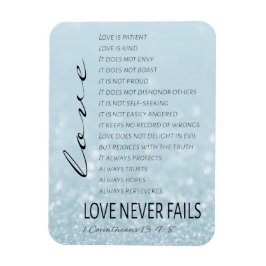 1 Corinthians 13 Kärlek är Bible Verse Magnet