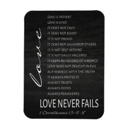 1 Corinthians 13 Kärlek är Bible Verse Magnet