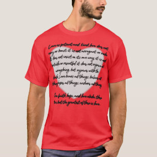 1 Corinthians 13 Kärlek är T Shirt
