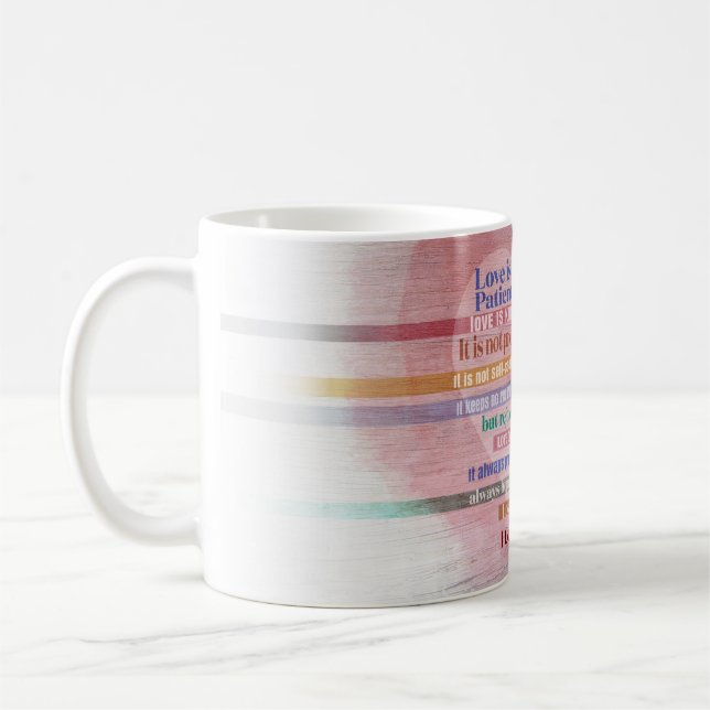 1 Corinthians 13 - Kärlek Kaffemugg (Vänster)