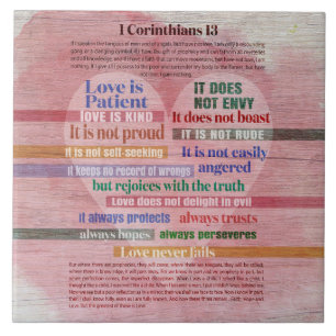 1 Corinthians 13 - Kärlek Kakelplatta